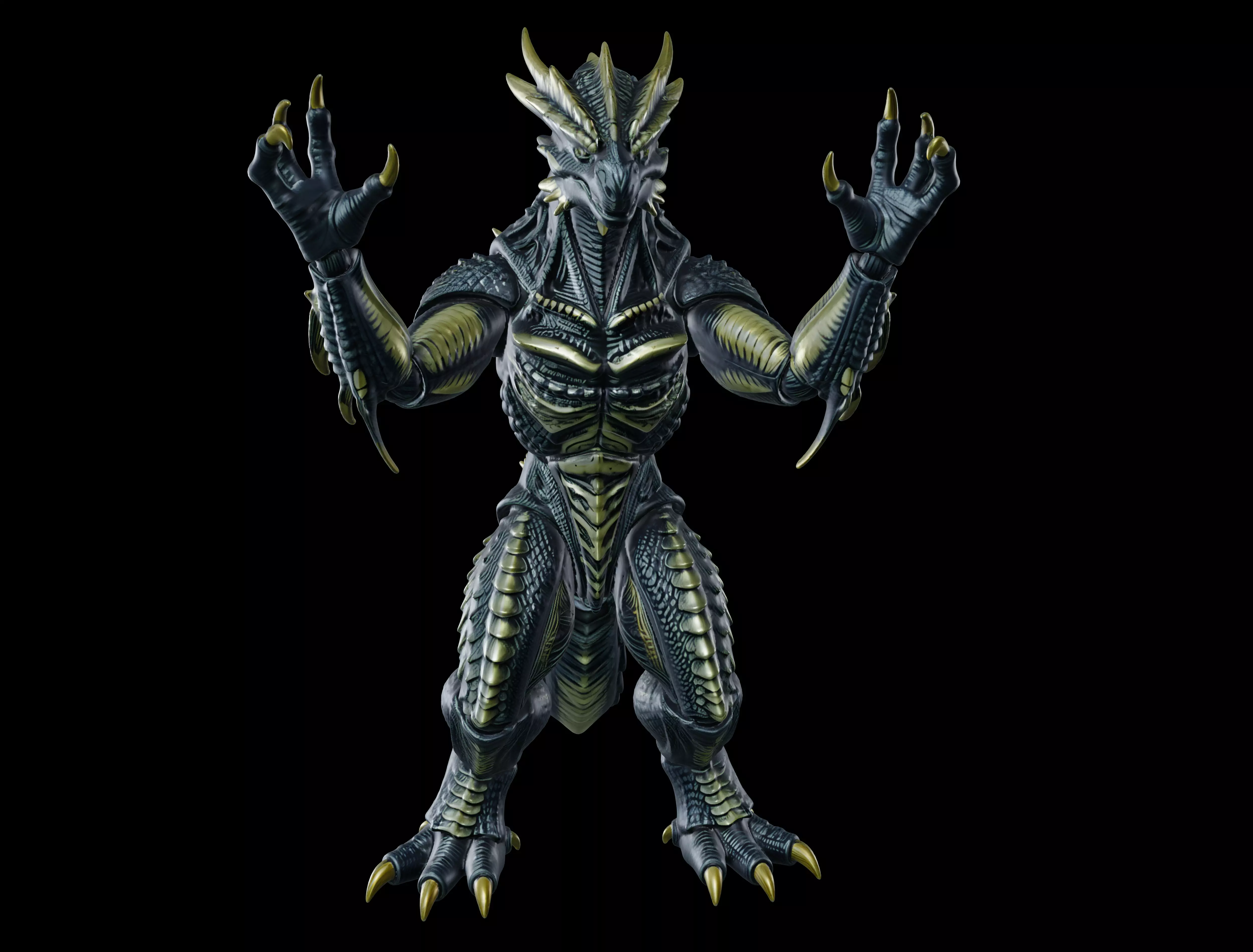 Black SpaceGodzilla 3D model
