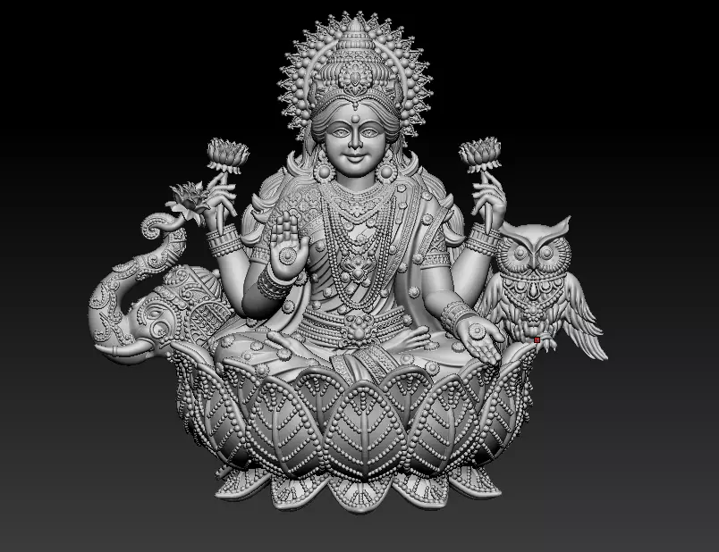 Laxmi Mata 3D print model 3D print model