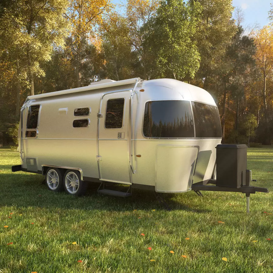 Airstream Flying Cloud trailer 2017 3D model