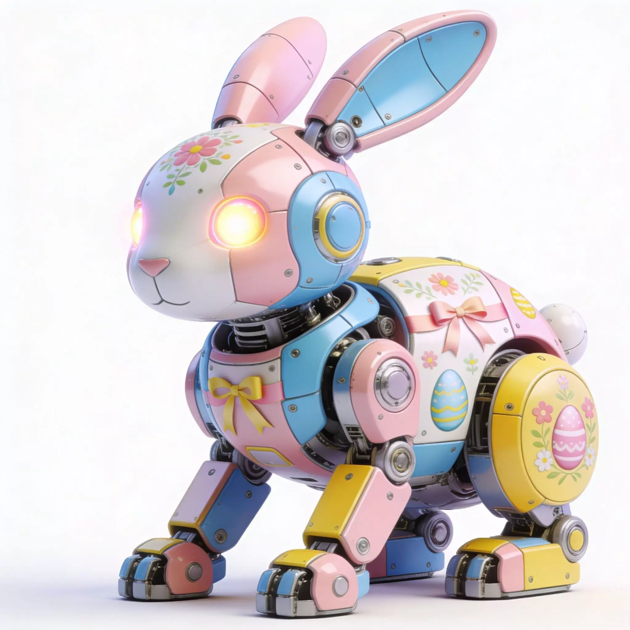 MECHANICAL BUNNY ROBOT 3D MODEL V03 Low-poly 3D model