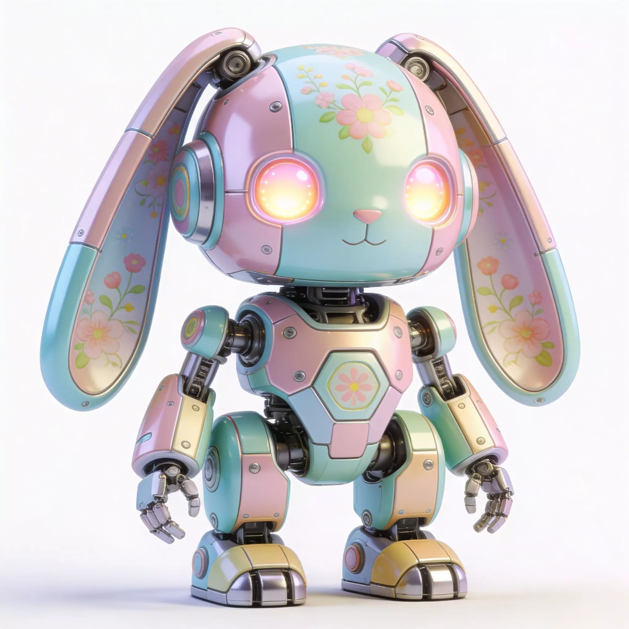 MECHANICAL BUNNY ROBOT 3D MODEL V04 Low-poly 3D model