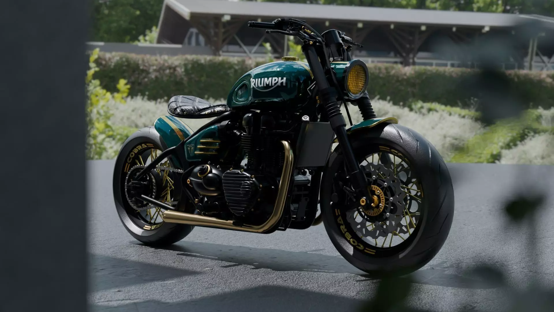 Modern Retro Cafe Racer 3D model