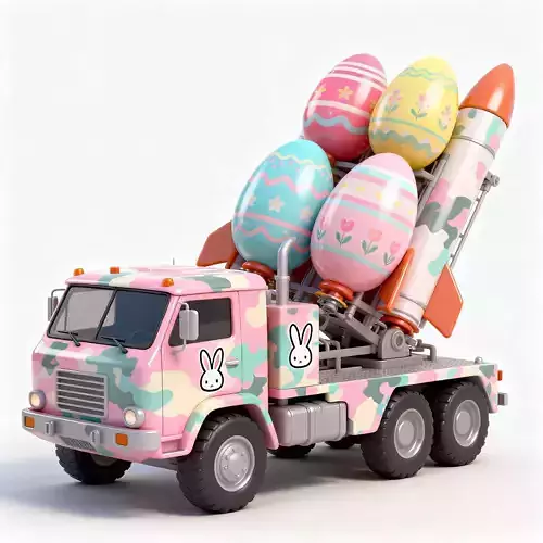 EASTER EGG ROCKET LAUNCHER MODEL