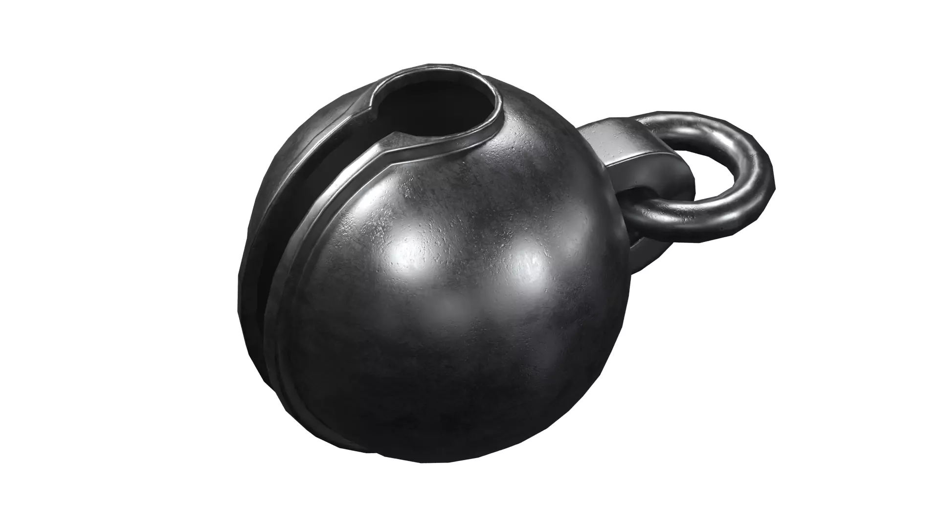 A Jingle Bell Low-poly 3D model