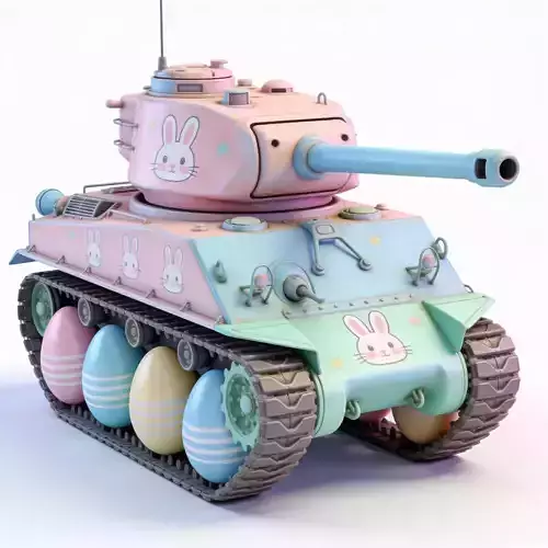  EASTER TANK WITH EGG WHEELS