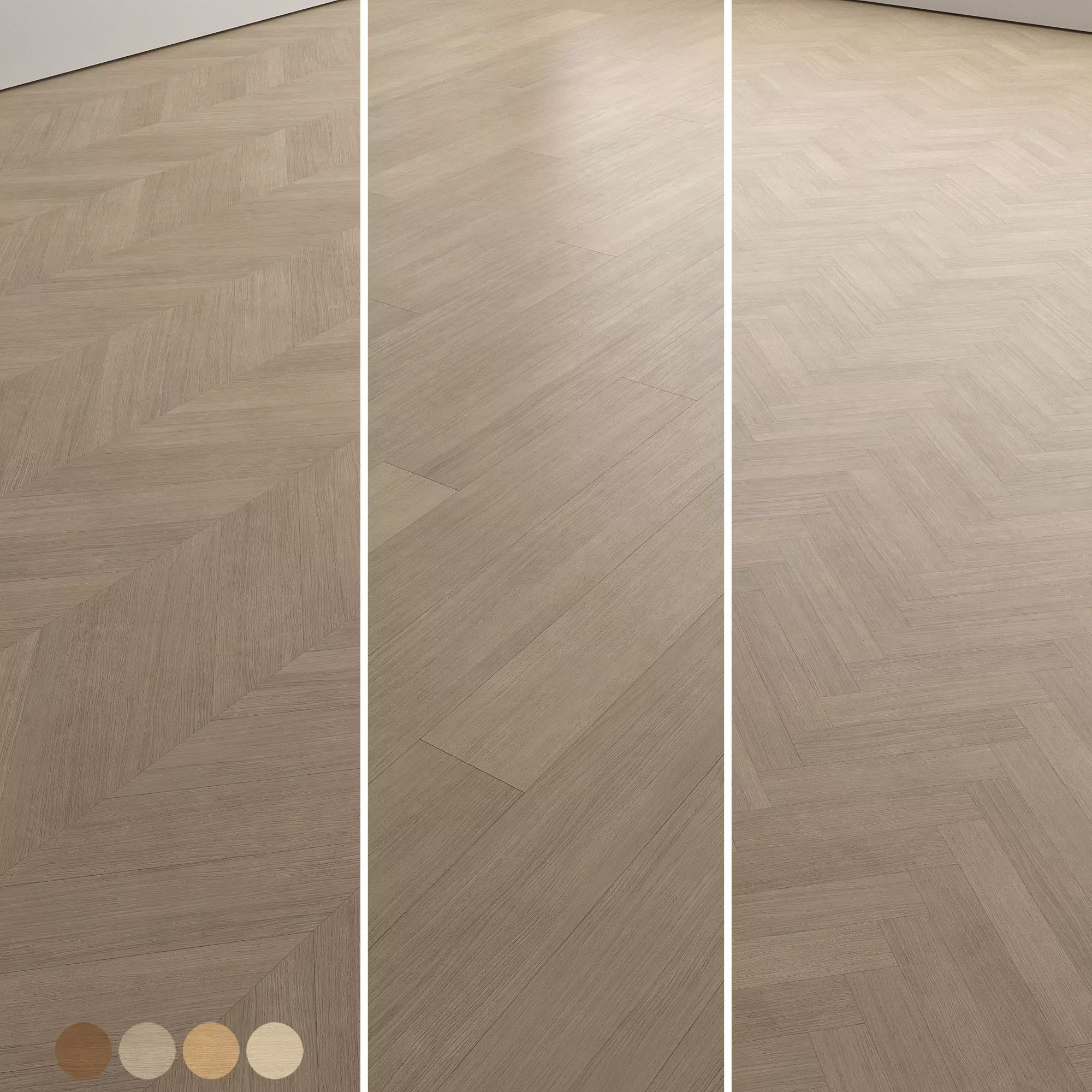 Oak Wood Flooring and Parquet Set 05 Texture