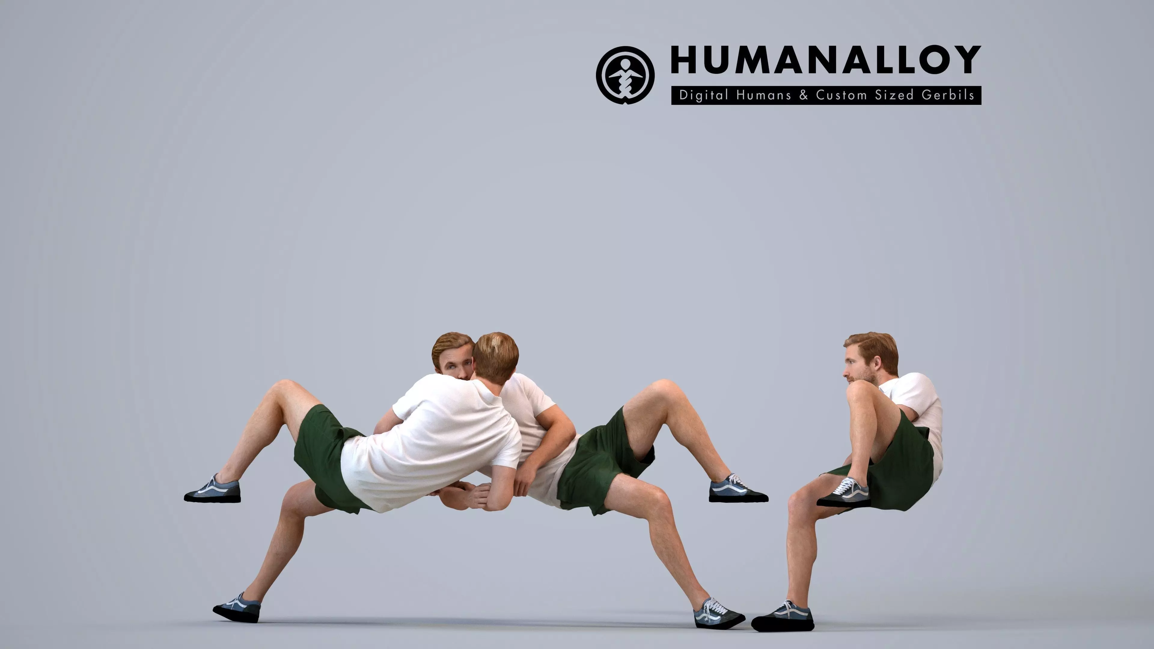 00338Foster010 - Adult Caucasian man lying relaxed at home in 3D model