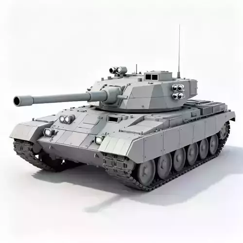 Cold War Medium Tank 3D Model 3d model
