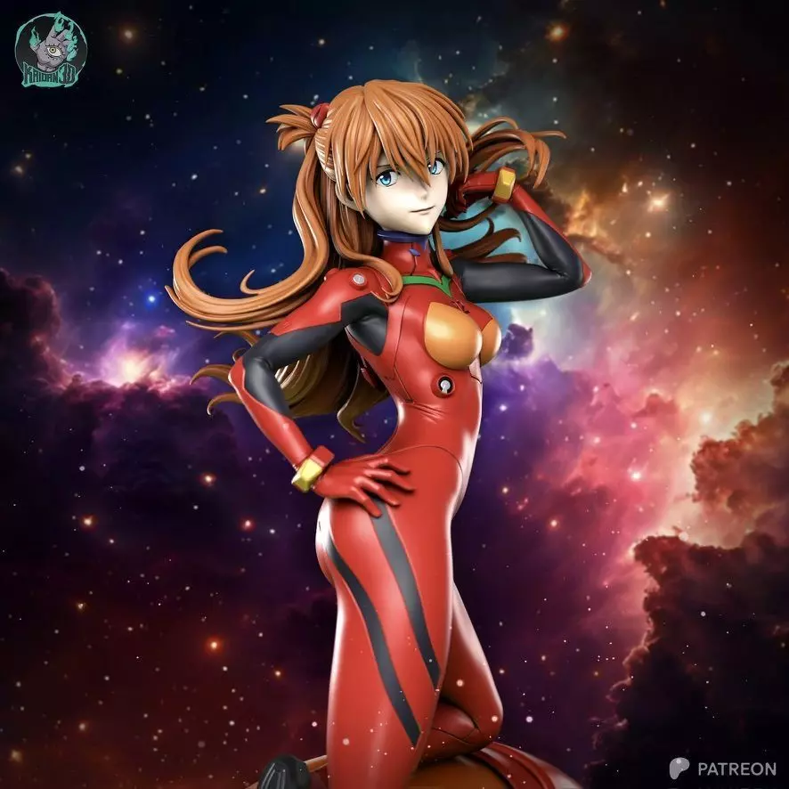 Asuka NEON GENESIS EVANGELION - STL Ready for 3D Printing 3D print model