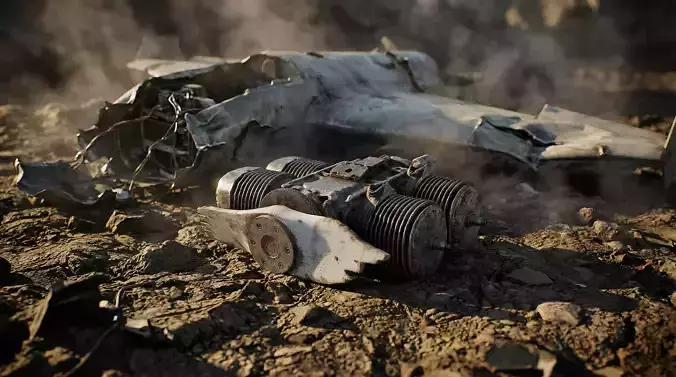 Shahed-136 broken engine