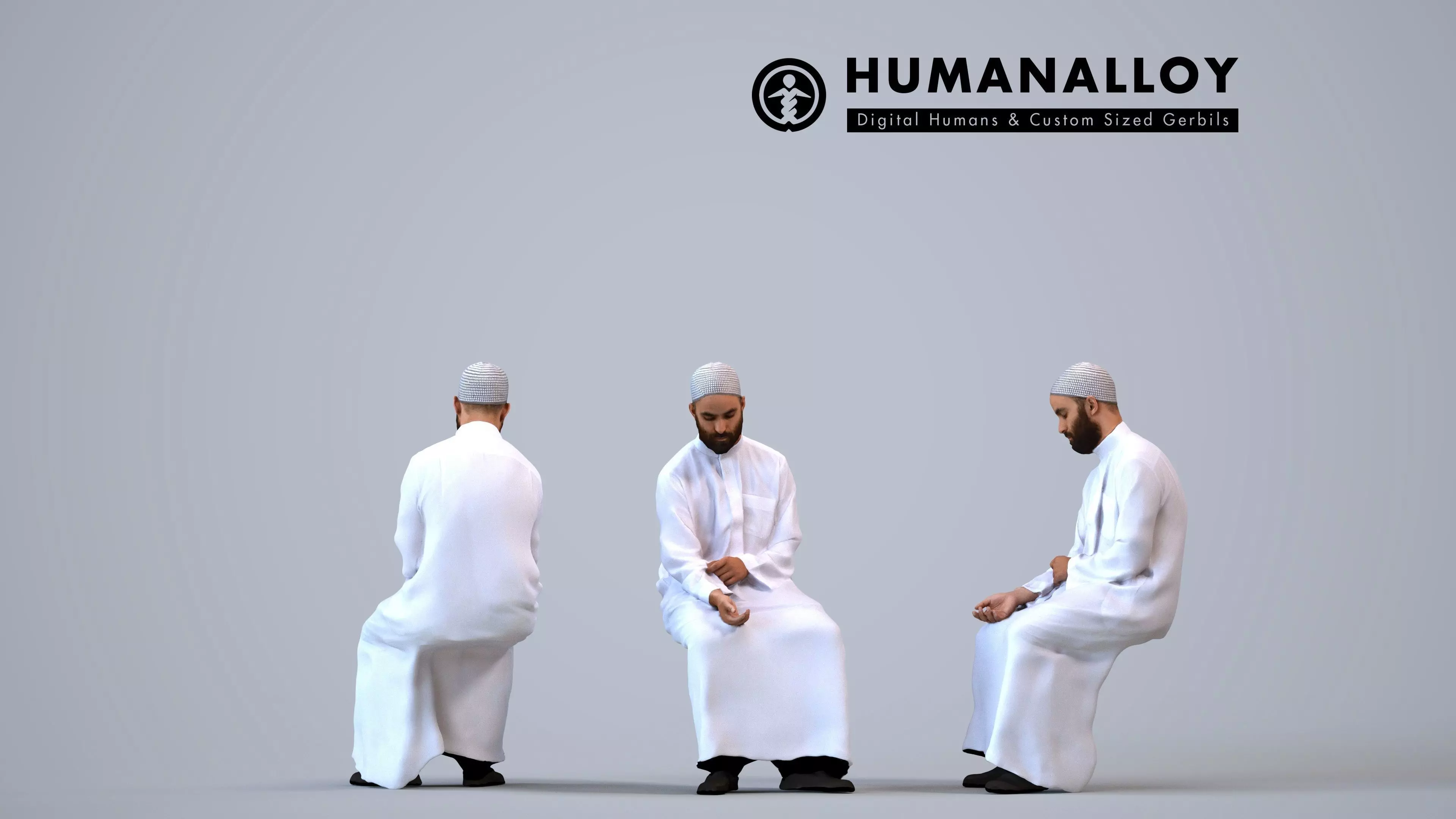 00348Mansur009 - Adult Middle Eastern man relaxing in public 3D model