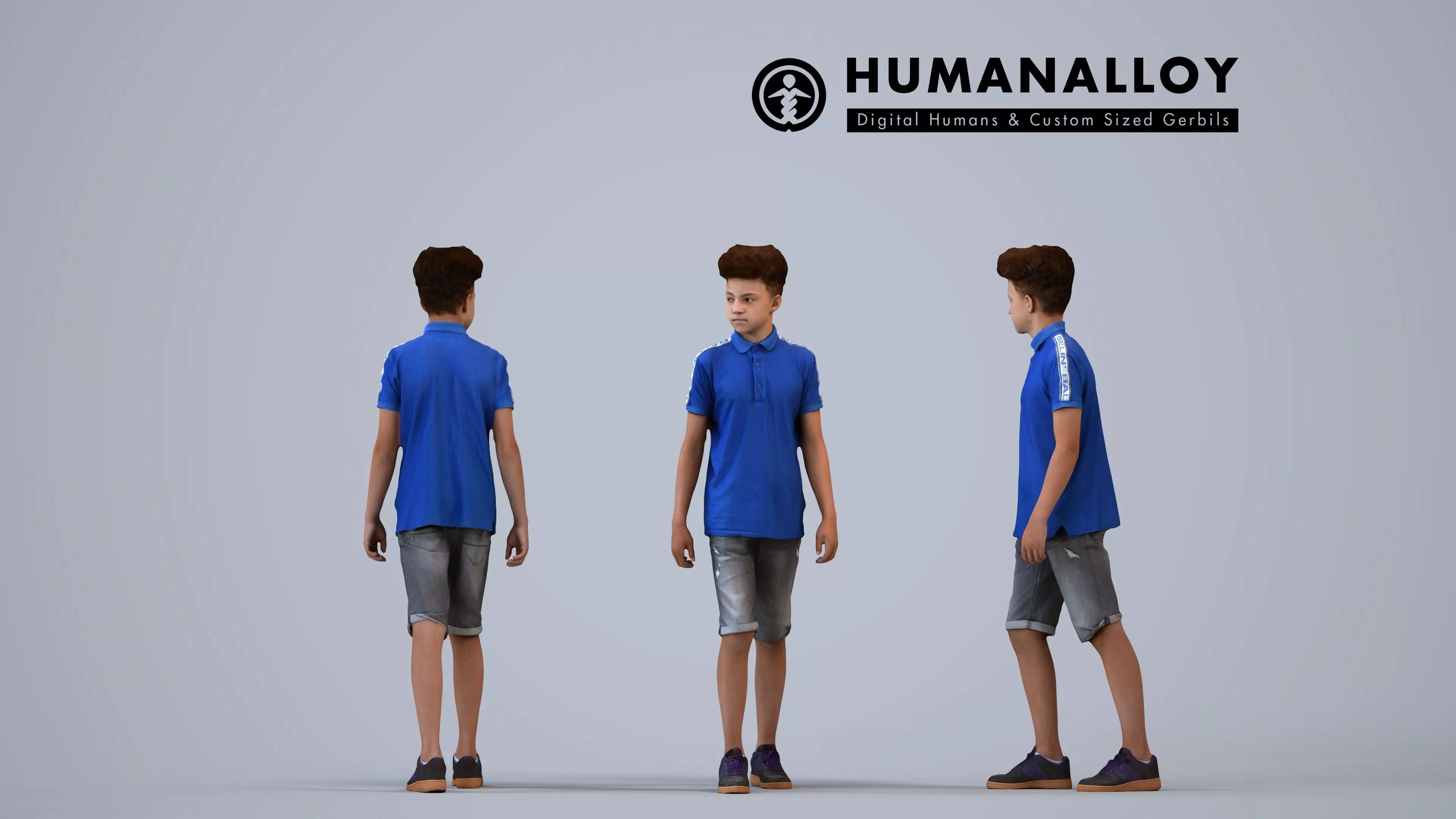 00352Lucas004 - Teen mixed-race male waiting in public space 3D model