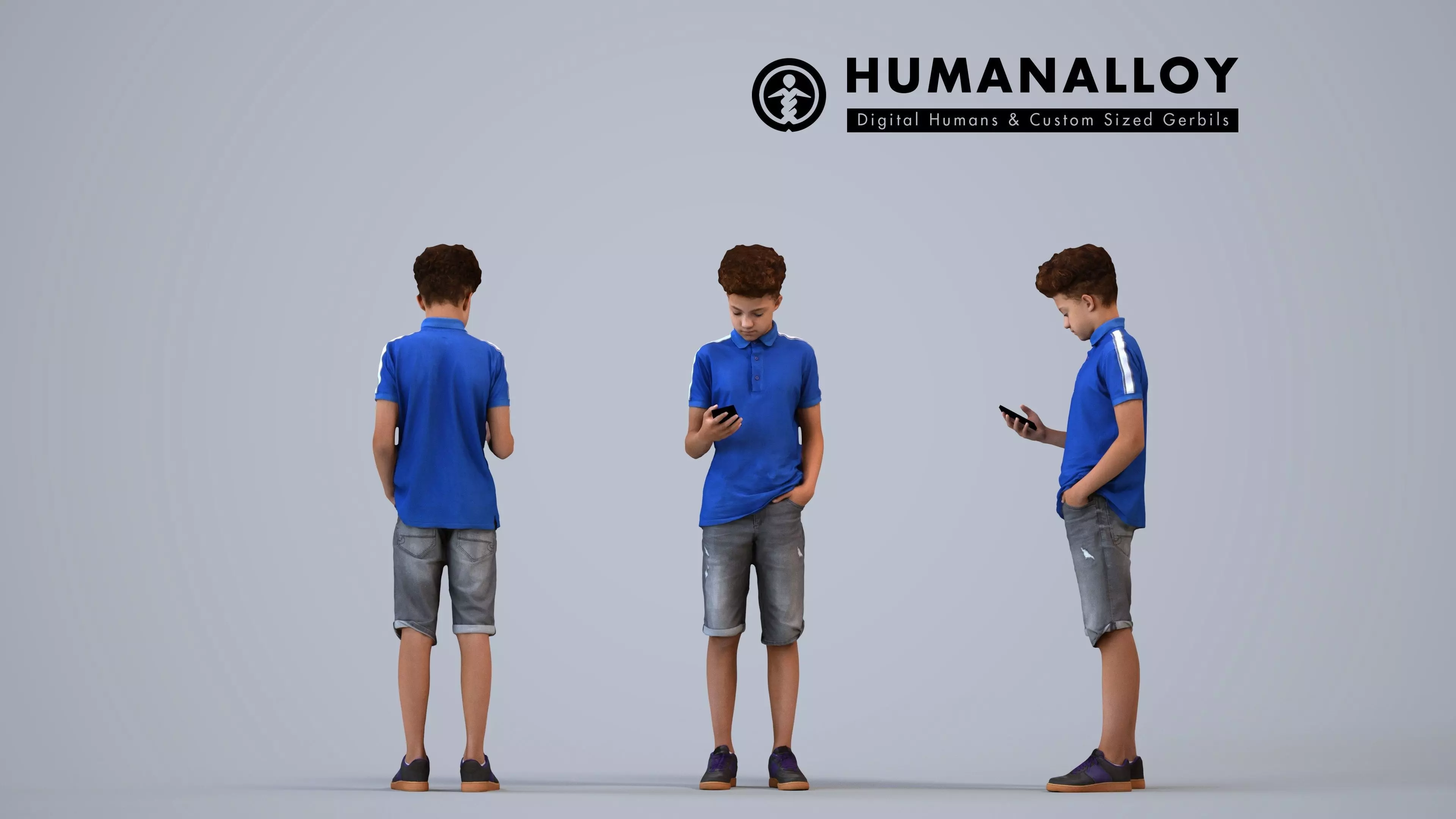 00352Lucas005 - Teen mixed-race male standing in public space 3D model