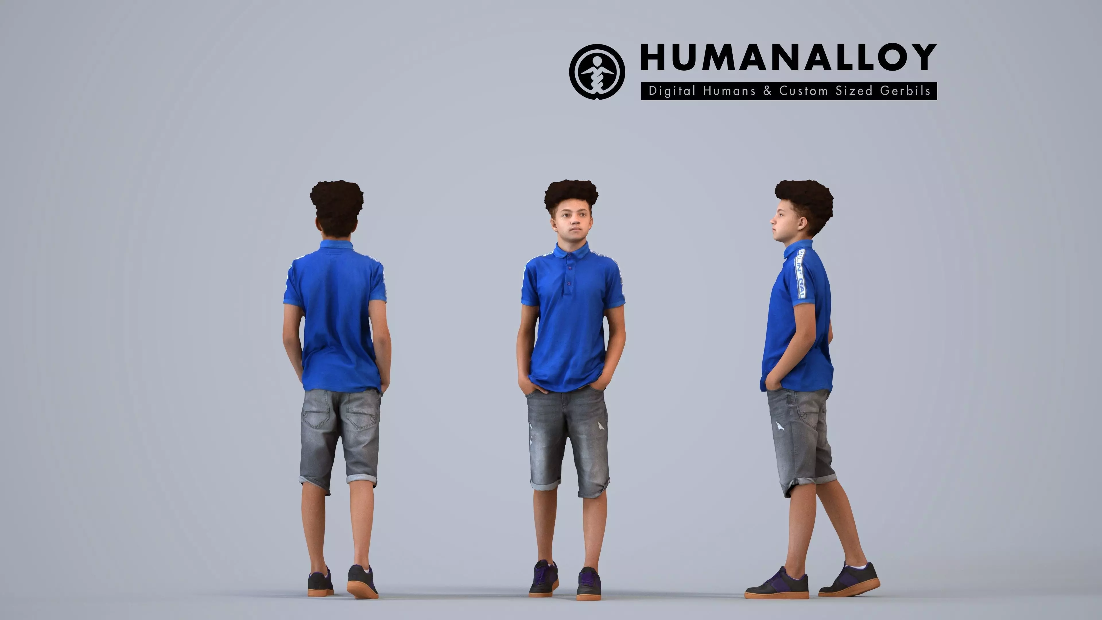 00352Lucas007 - Teen mixed-race male waiting in public space 3D model