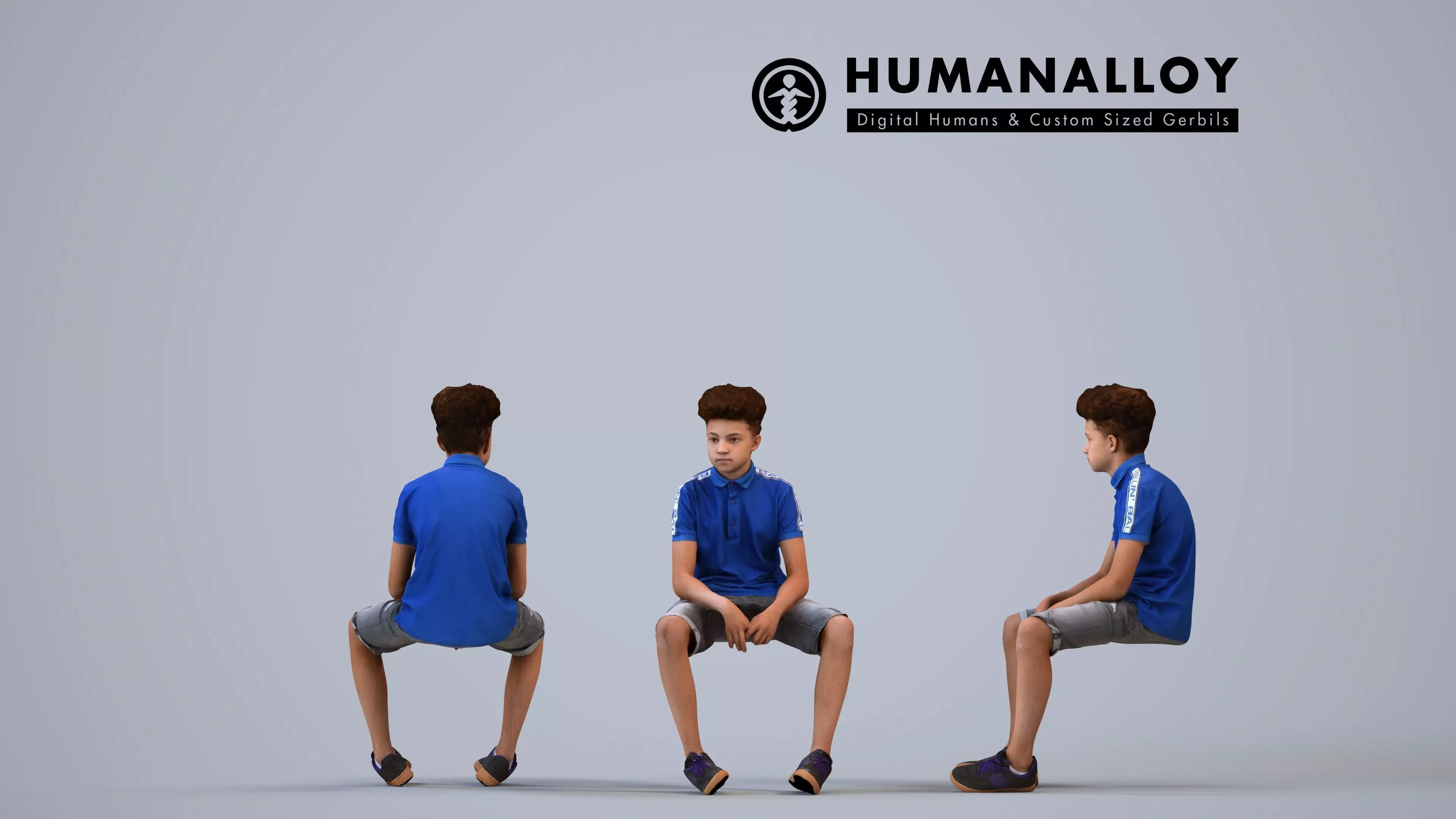 00352Lucas008 - Teen mixed-race male relaxing at home in casual 3D model