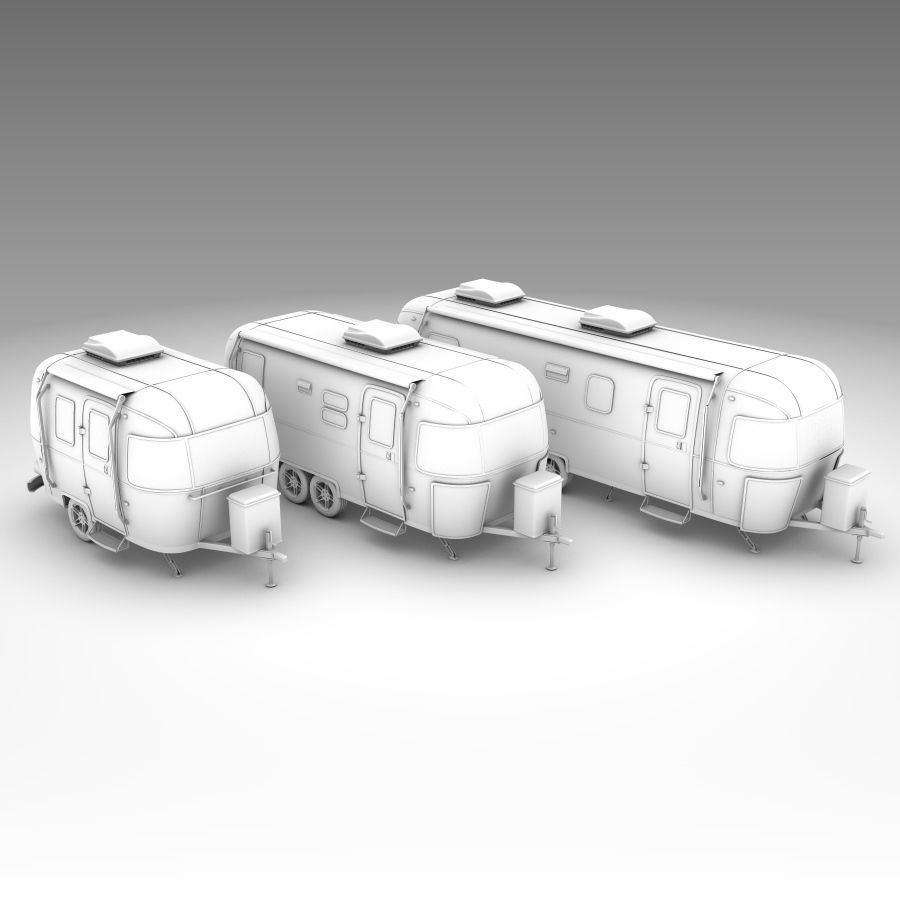 Airstream trailers collection 3D model_18