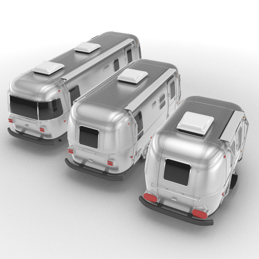 Airstream trailers collection 3D model_10