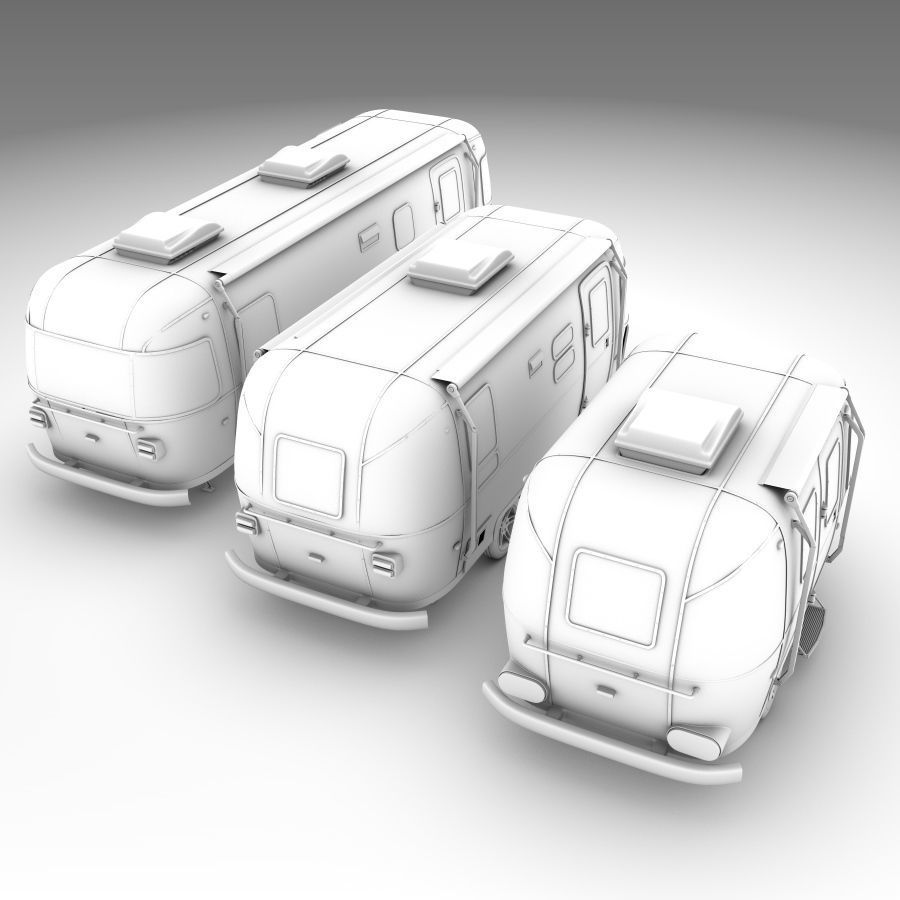 Airstream trailers collection 3D model_19