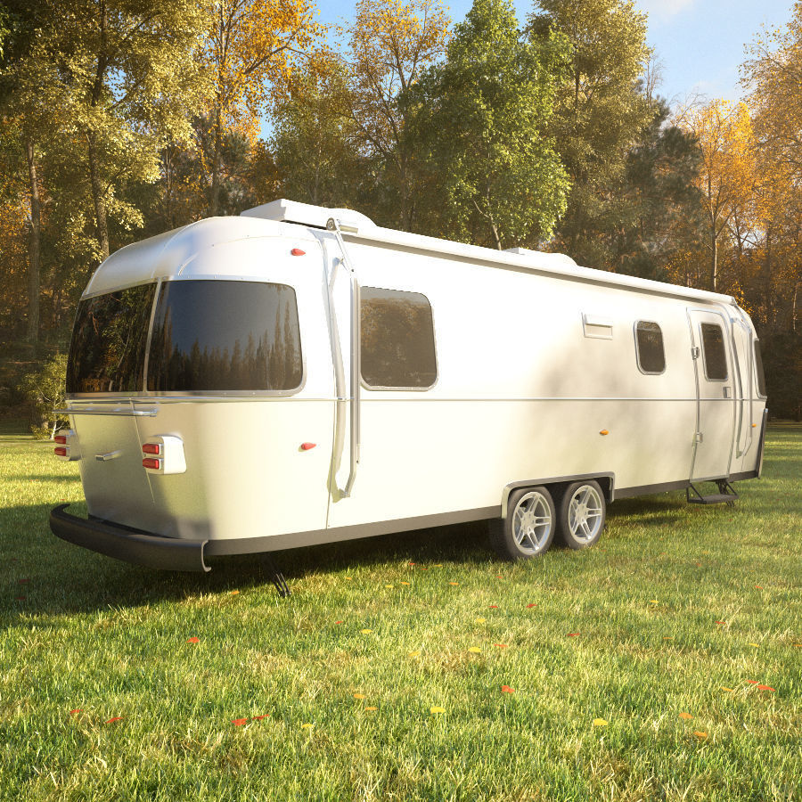 Airstream trailers collection 3D model_7