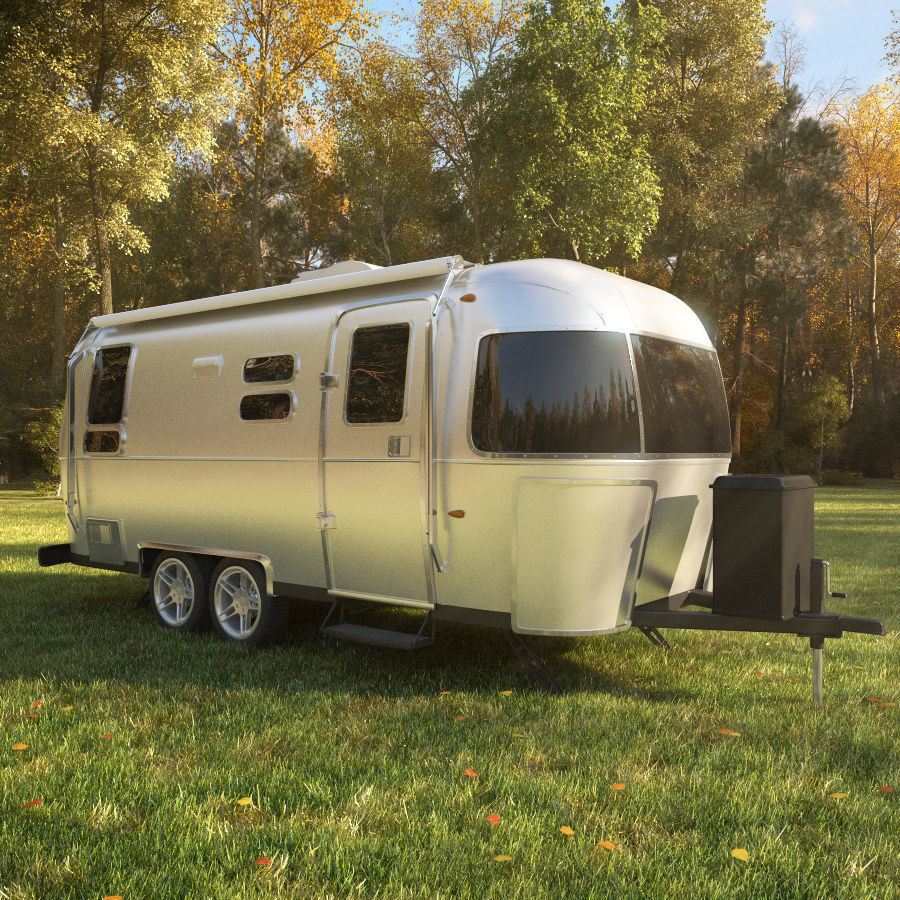 Airstream trailers collection 3D model_4