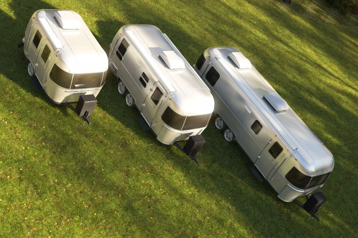 Airstream trailers collection 3D model_0