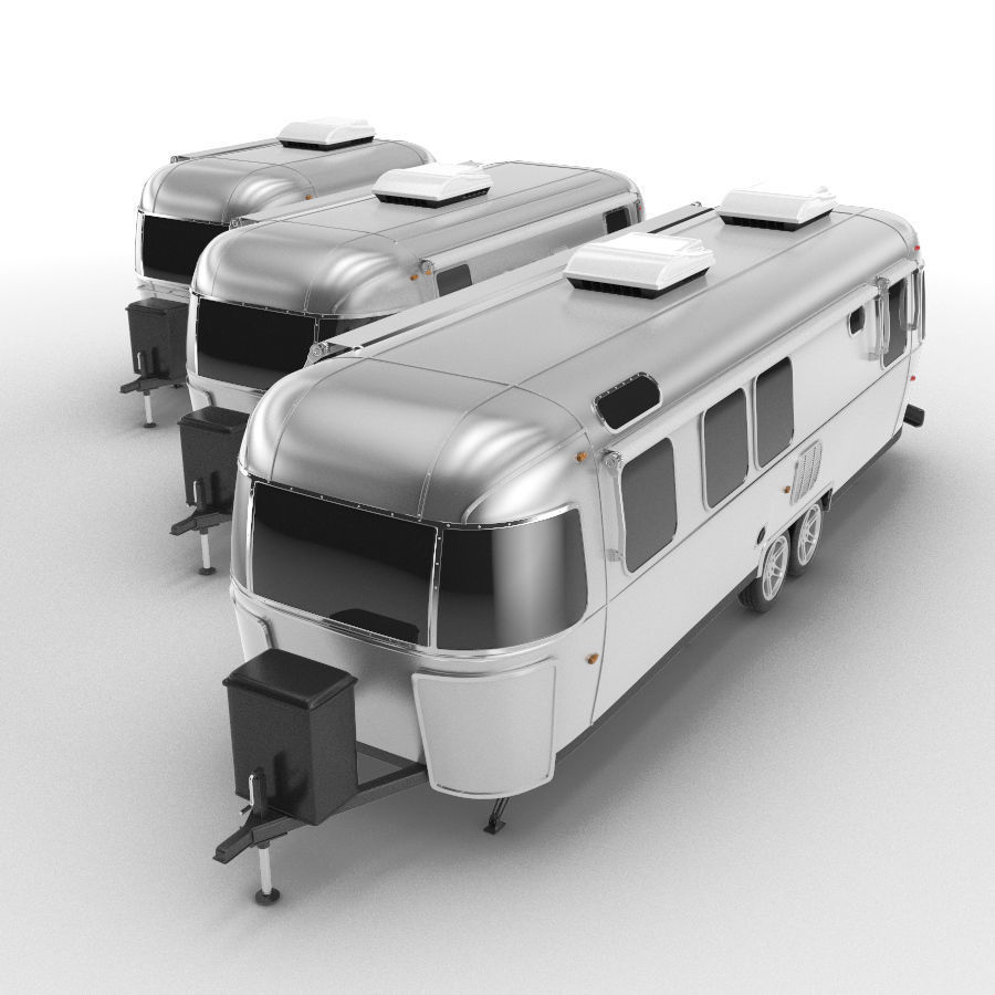 Airstream trailers collection 3D model_9