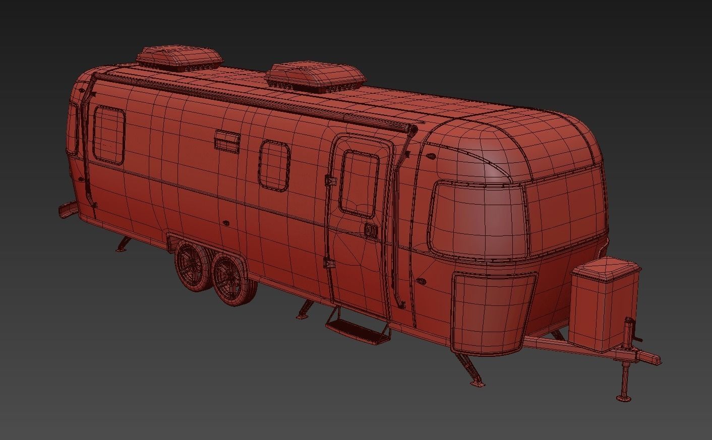 Airstream trailers collection 3D model_27