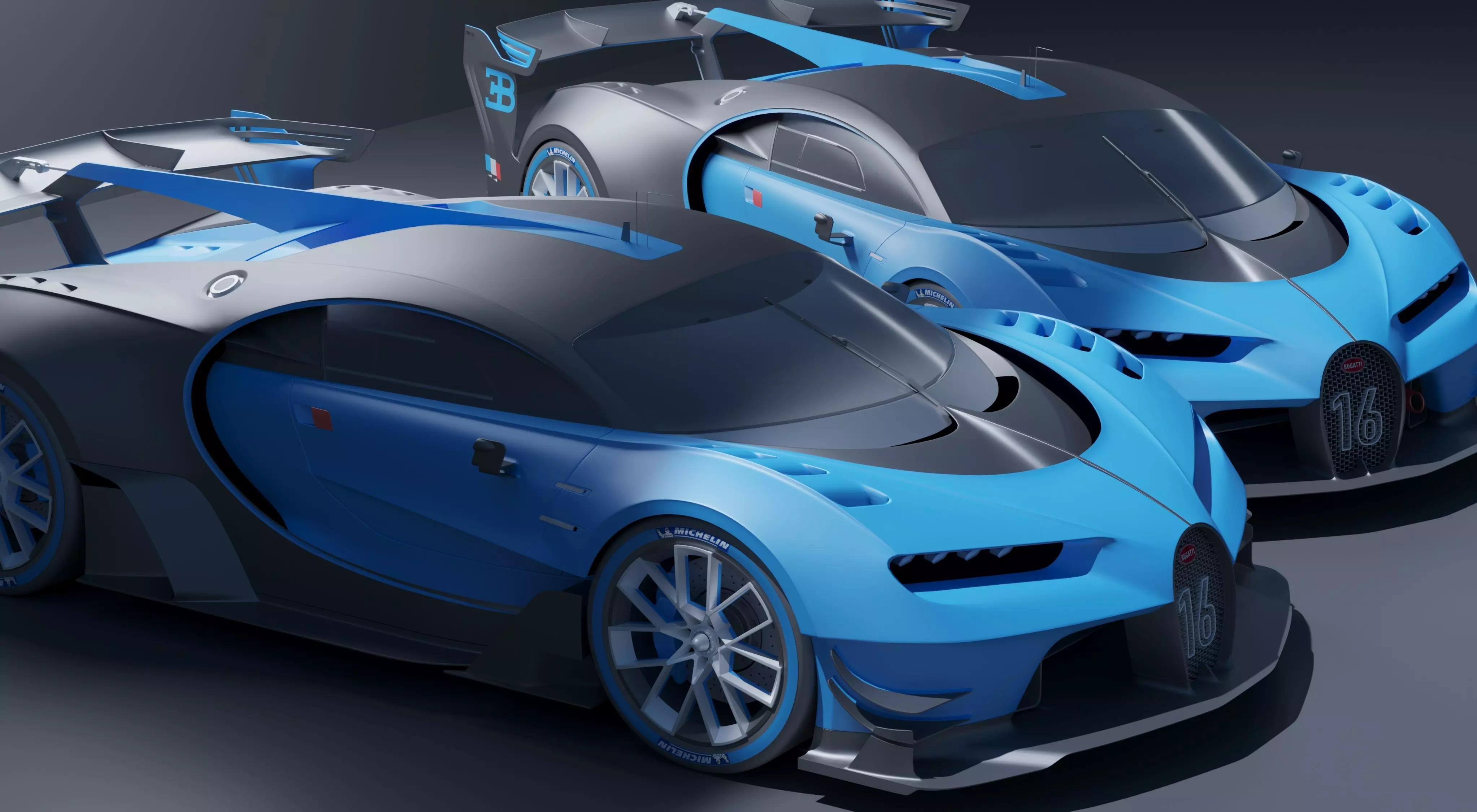 BlueStrike Racing Concept Free 3D model