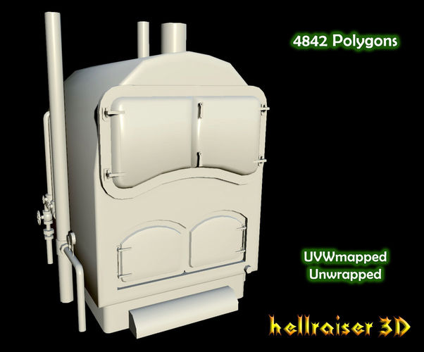 Boiler Furnace Low-poly 3D model