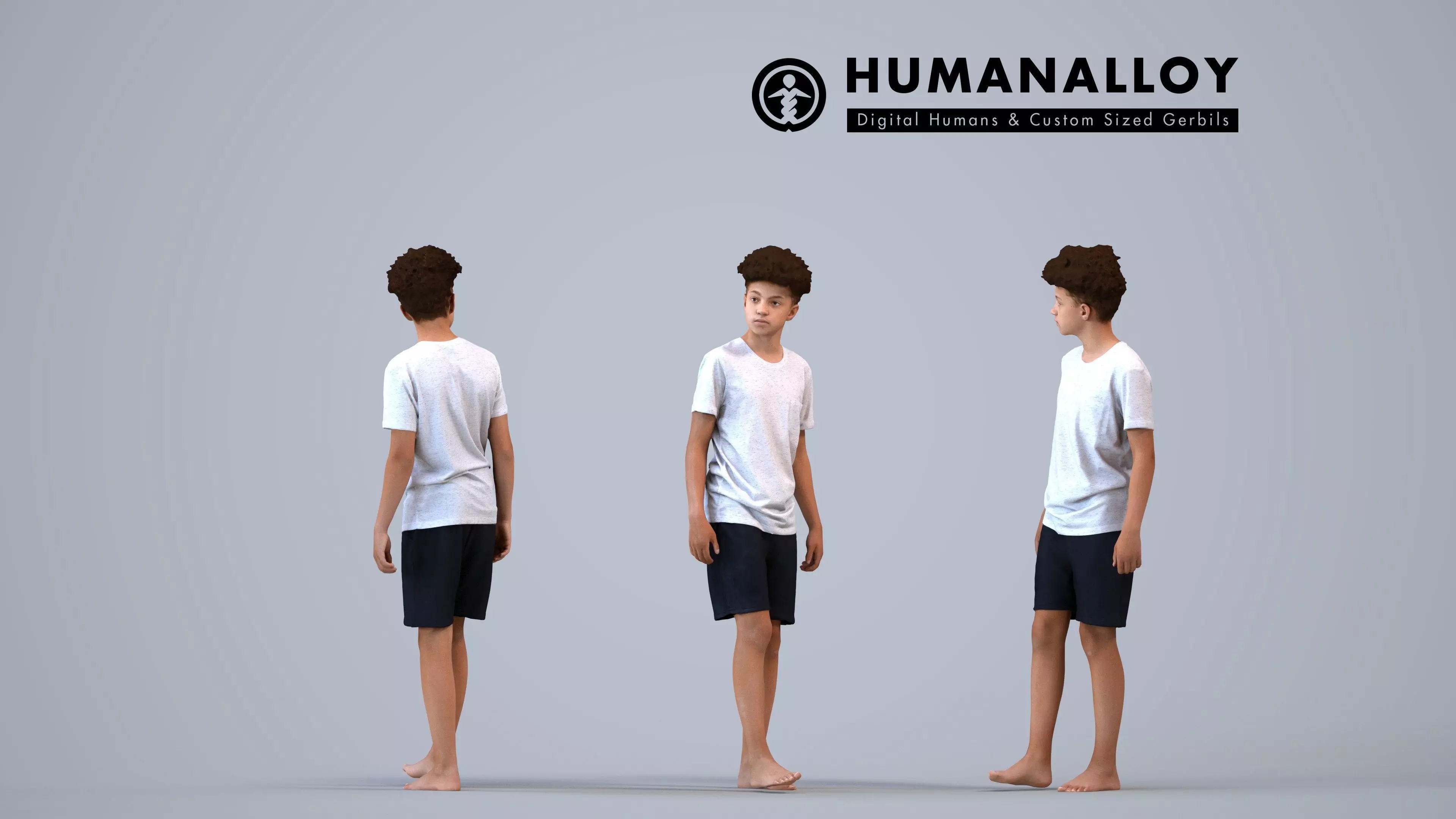 00367Lucas003 - Teen mixed male waiting at home in casual 3D model