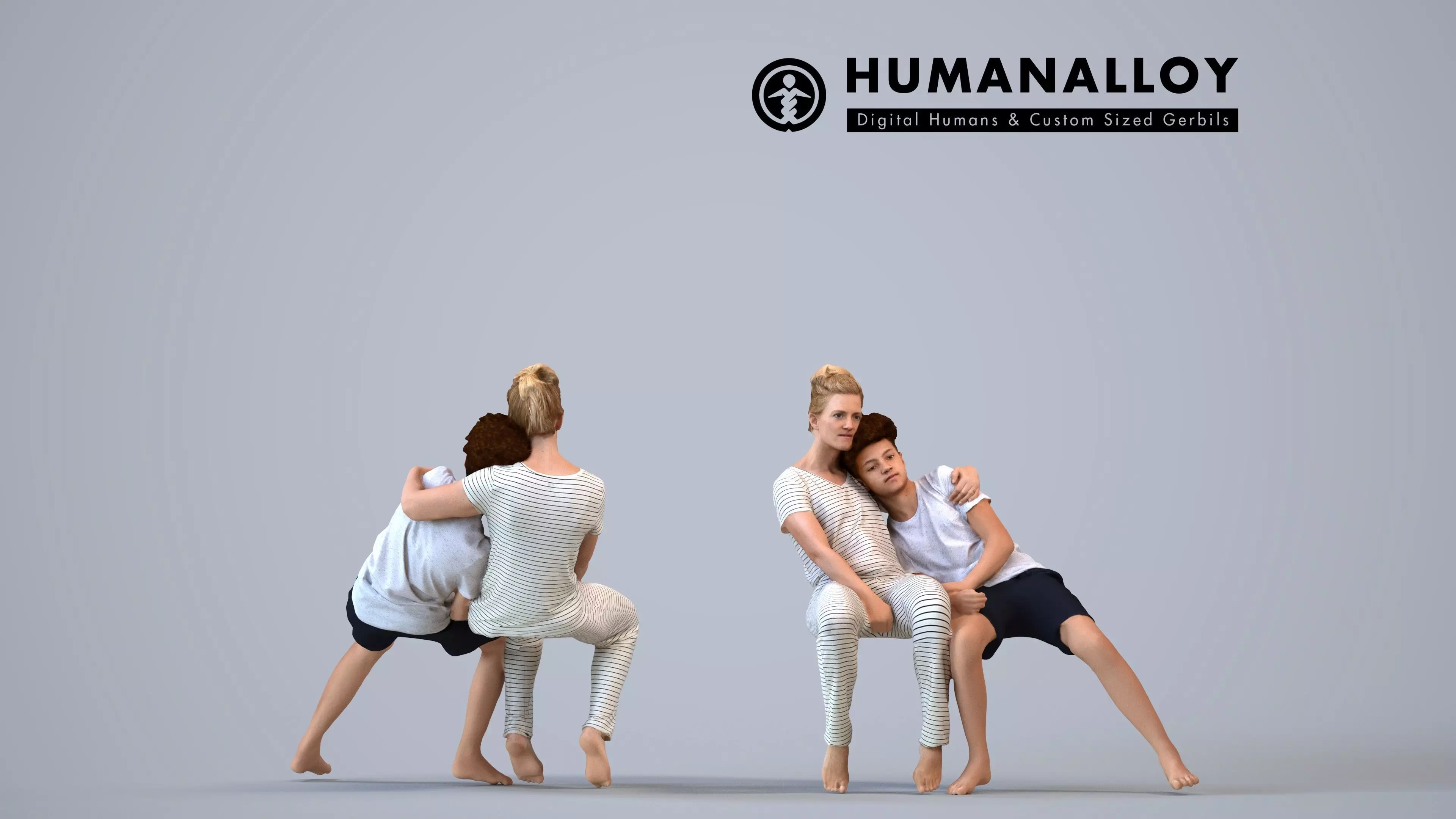 00367Lucas007 - Teen mixed gender bonding at home in casual 3D model