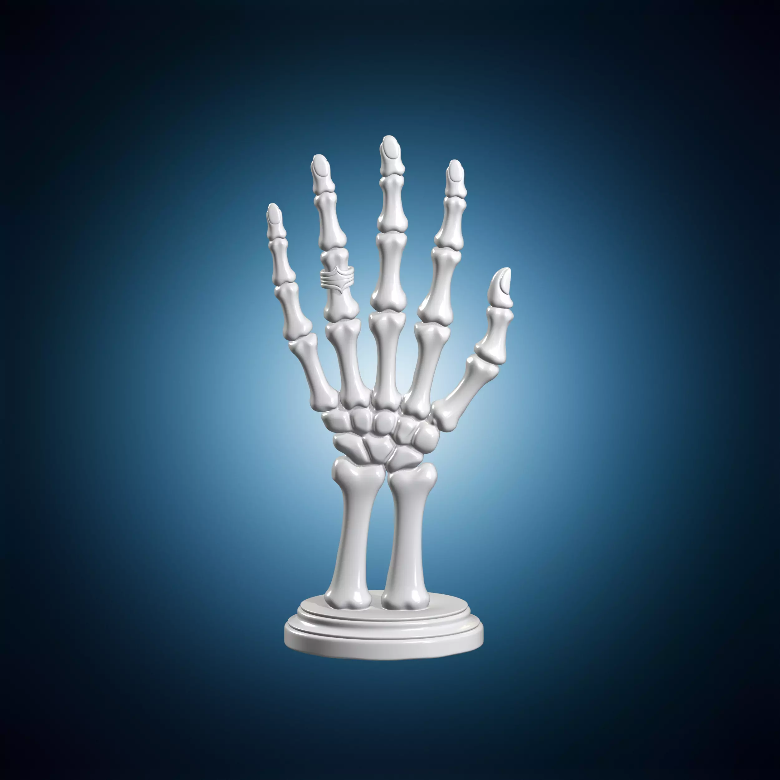 Skeleton Hand Ring Holder 3D print model