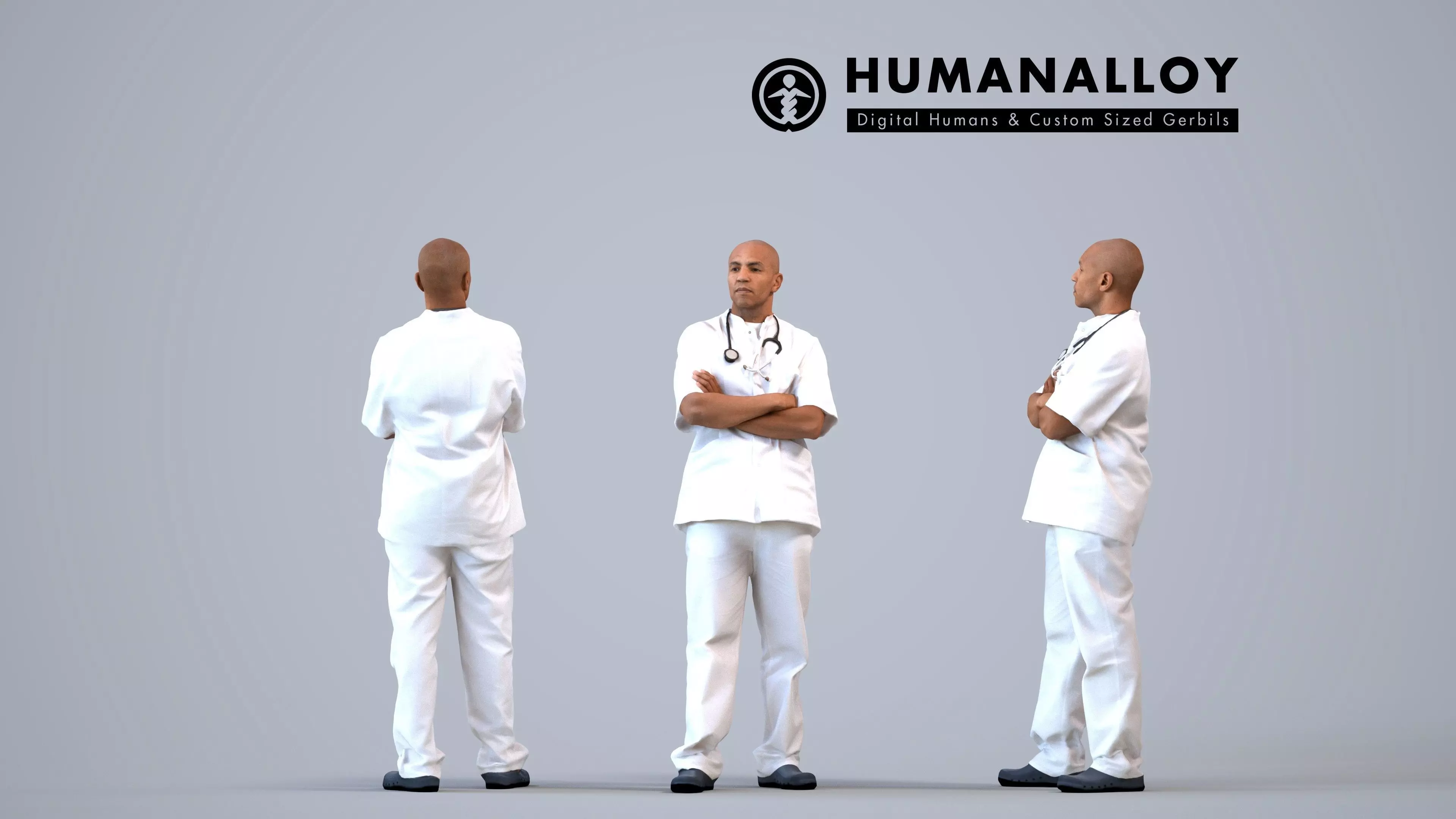 00379Carl009 - Adult Black male waiting in medical facility 3D model