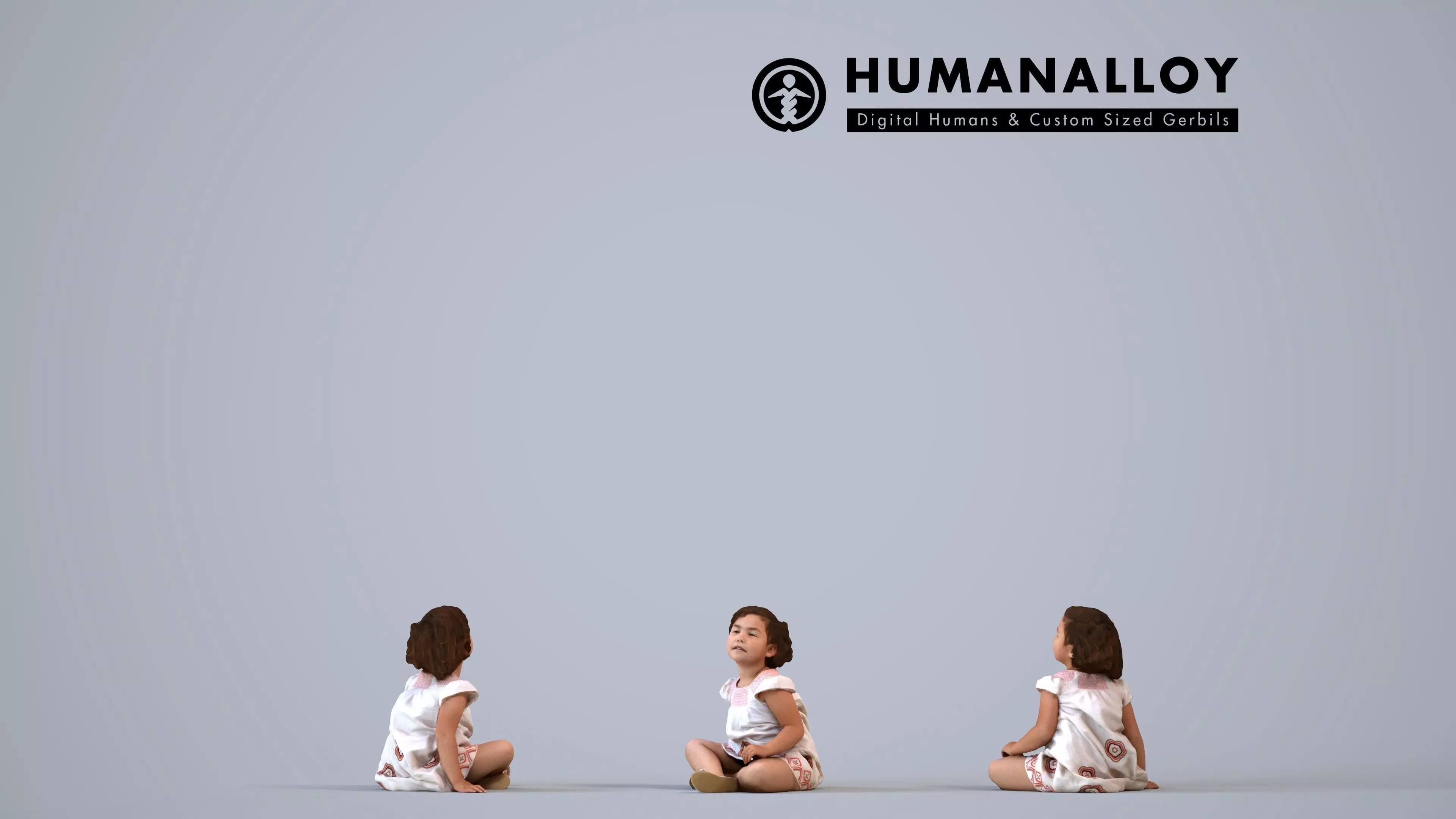 00382Susila012 - Asian child relaxing at home in casual summer 3D model