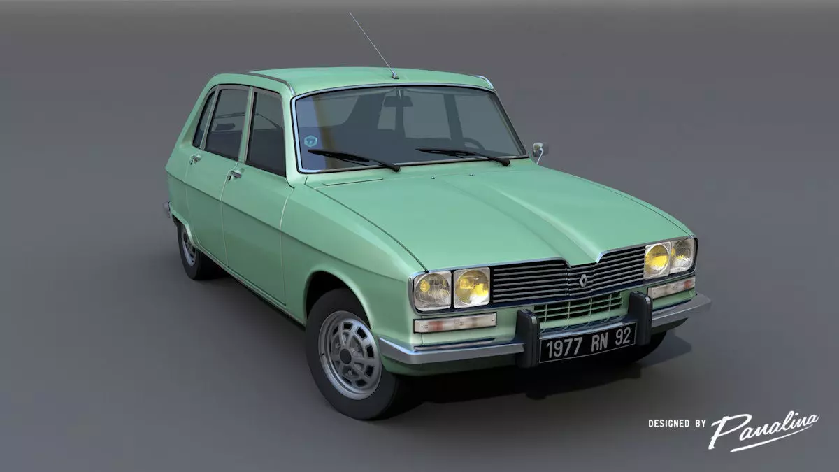 Renault 16 TX - 1977 3D model_0