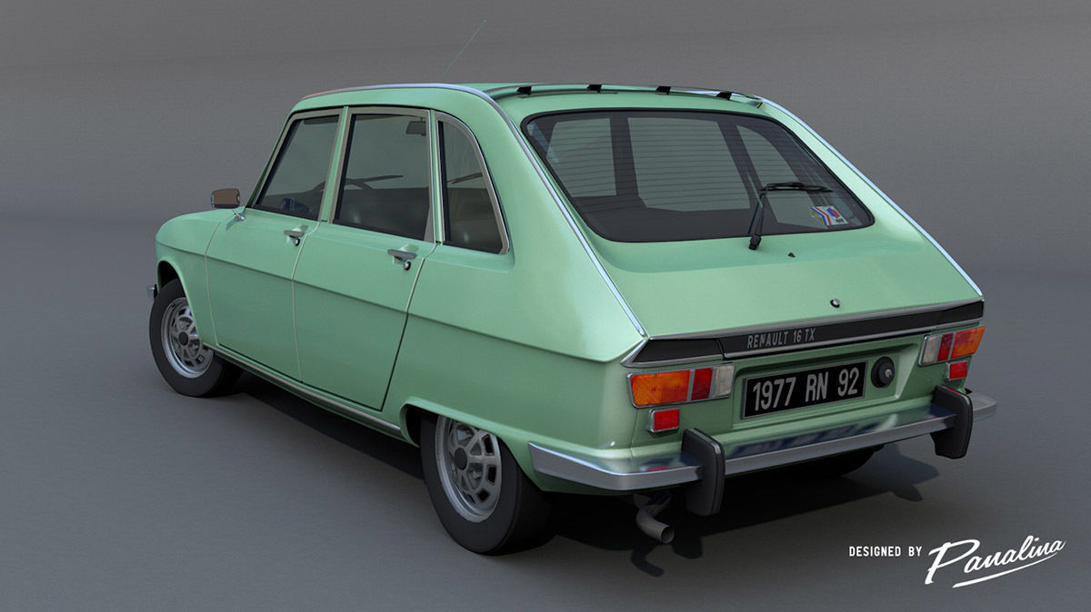Renault 16 TX - 1977 3D model_1
