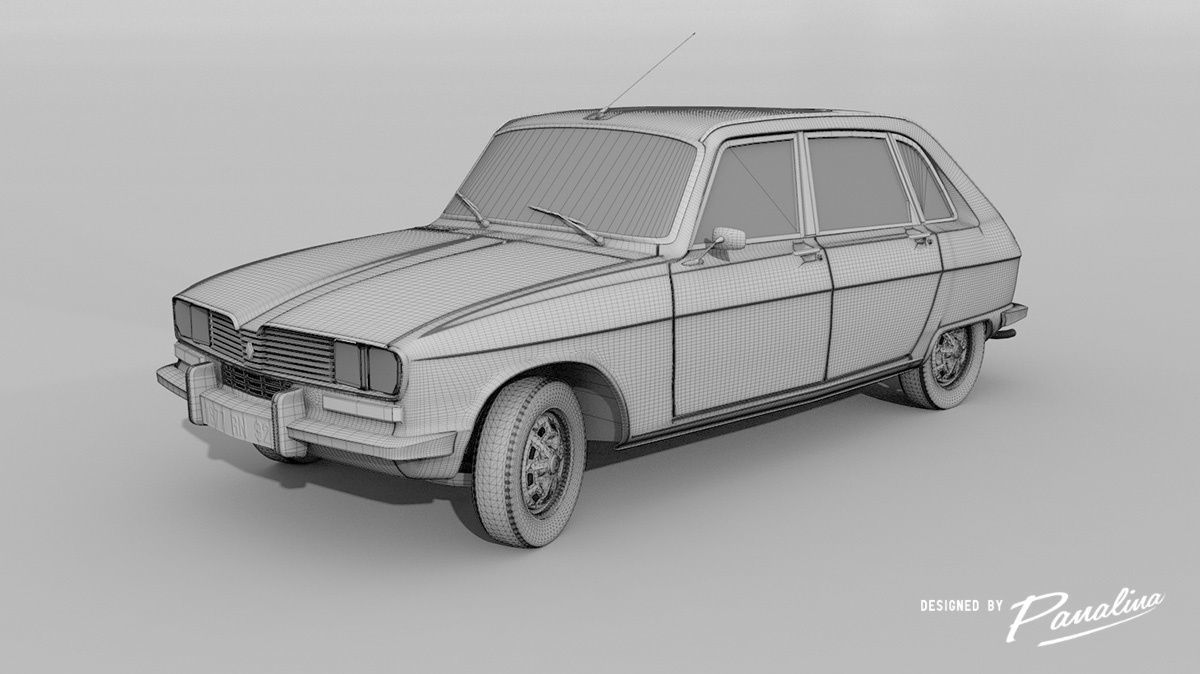 Renault 16 TX - 1977 3D model_3