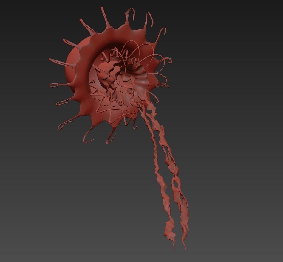 Jellyfish rigged animated 3D model_14