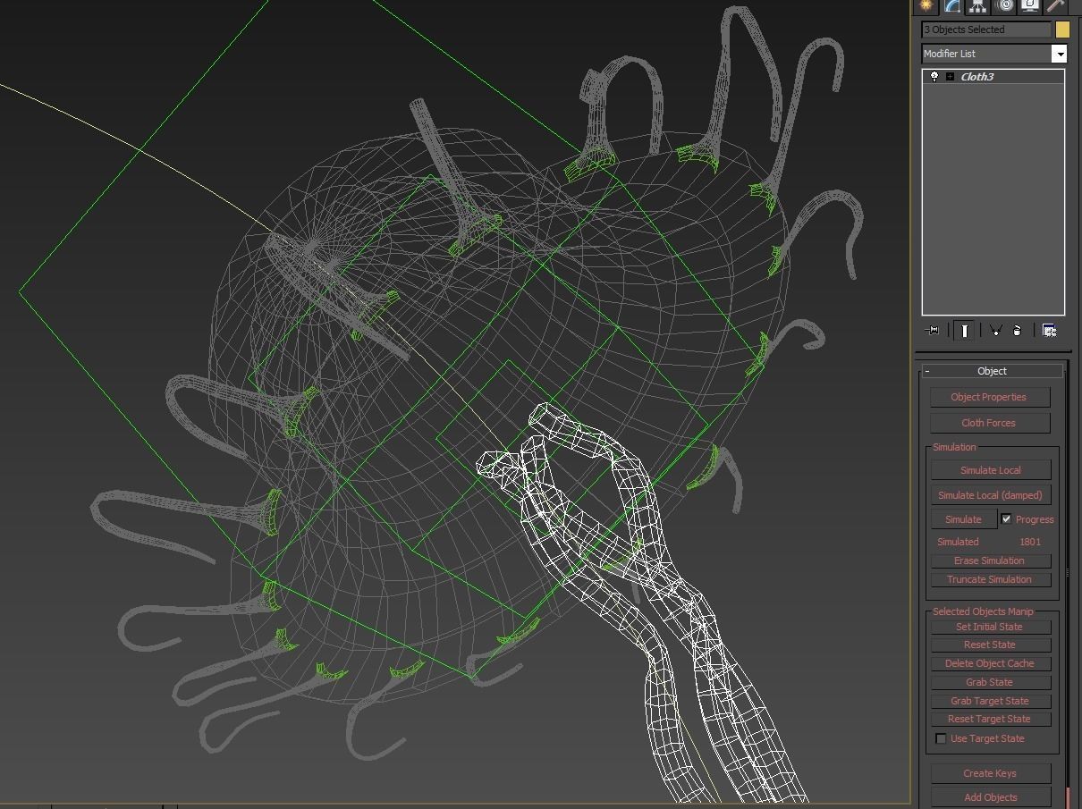 Jellyfish rigged animated 3D model_16