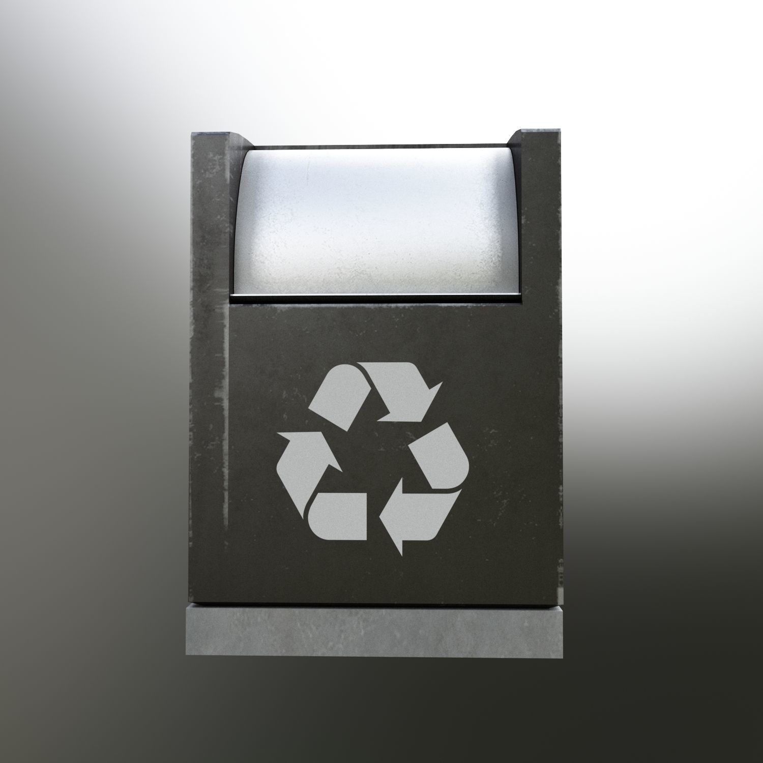 garbage container modern 3D model_1