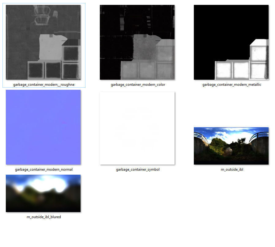 garbage container modern 3D model_4