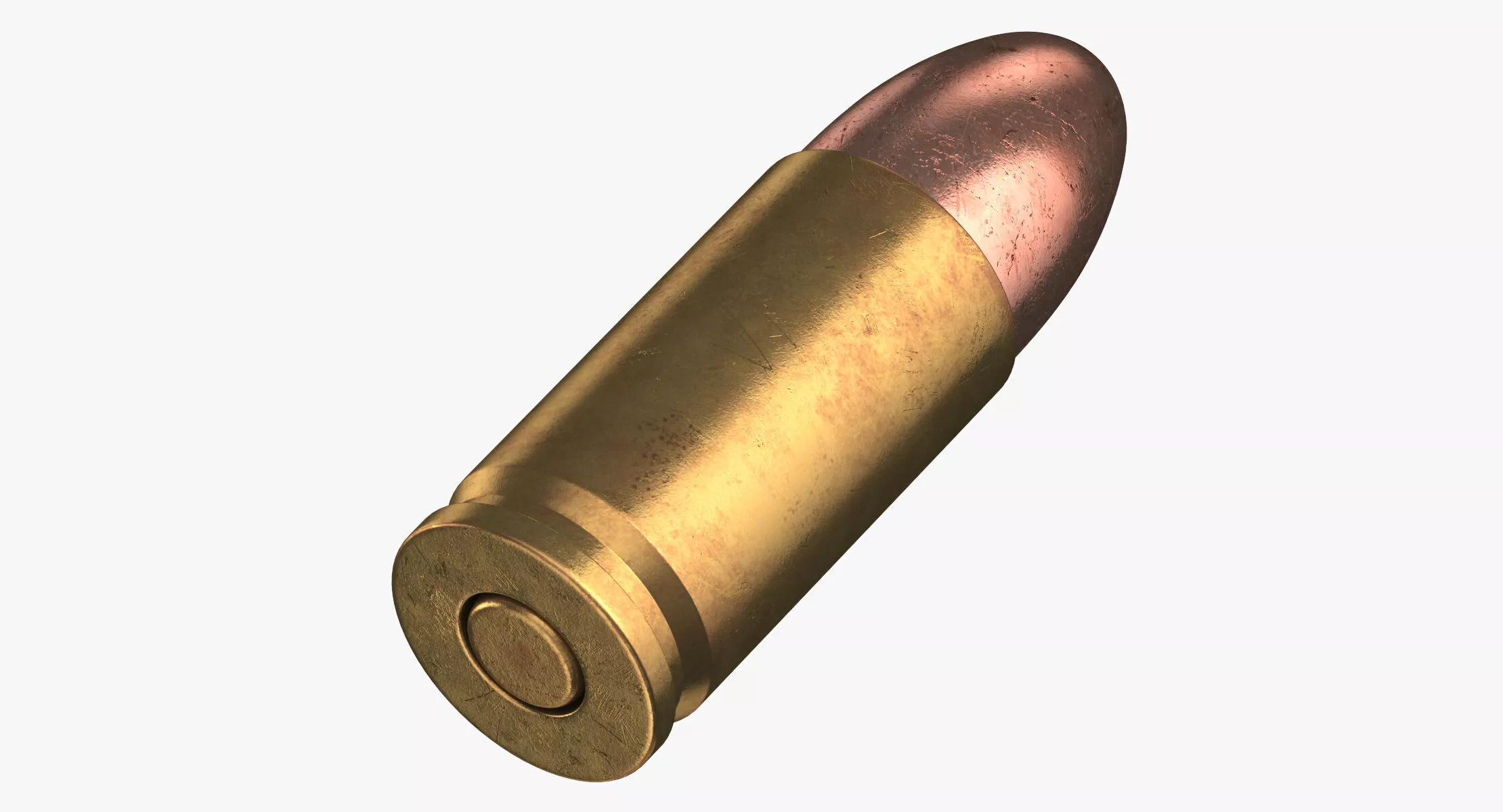 Bullet 9 19 Luger Laying 3D model
