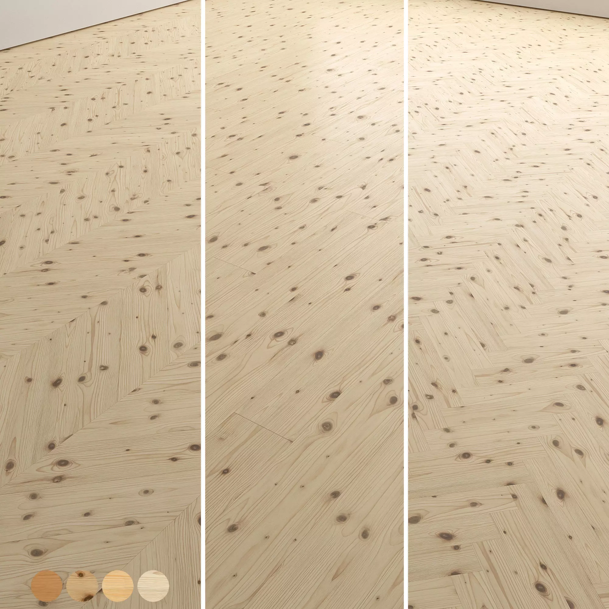 Pine Wood Flooring and Parquet Set 02 Texture