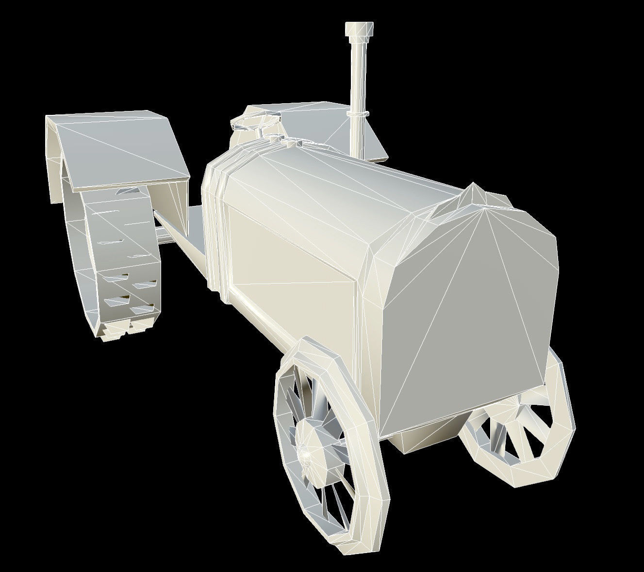 Tractor - PBR - Dirty Textured Low-poly 3D model_6