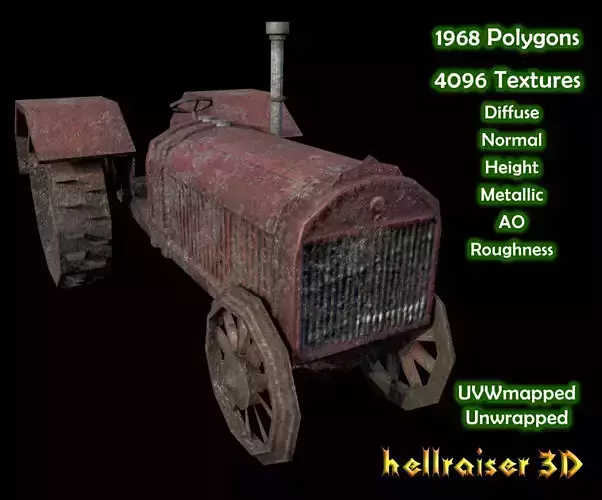 Tractor - PBR - Dirty Textured