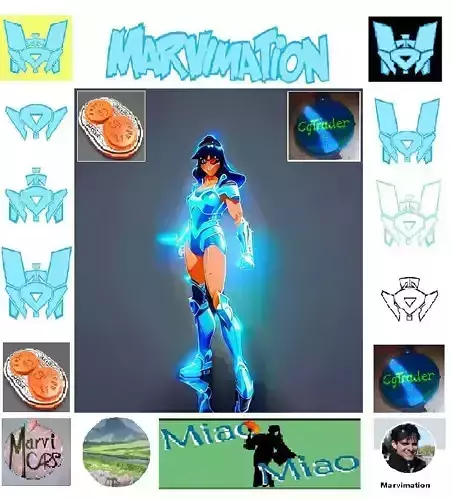 Saint Seiya 3D Printable Armor girl 2 AAA 3D print model