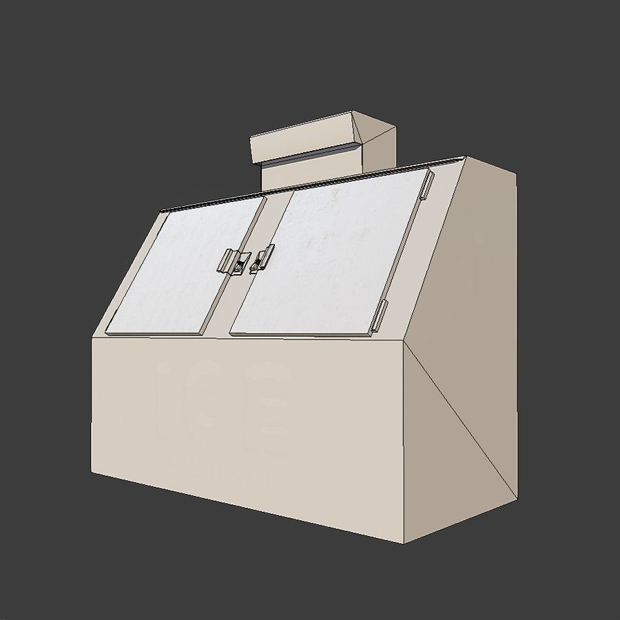 Ice Machine Low-poly 3D model_6