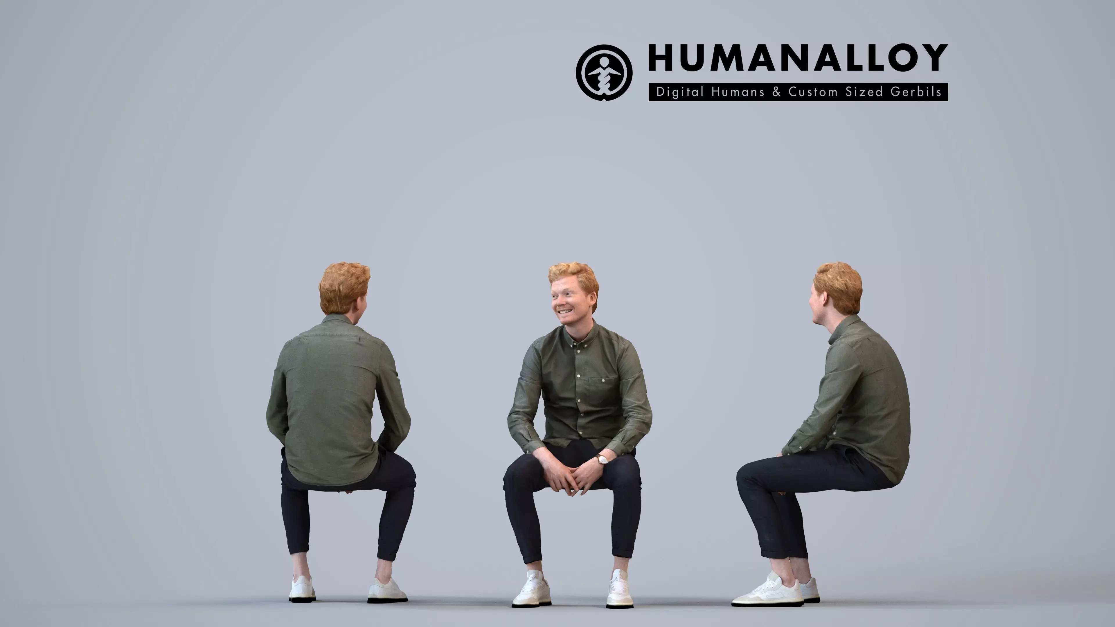 00418Wim010 - Adult Caucasian male relaxing at home in 3D model