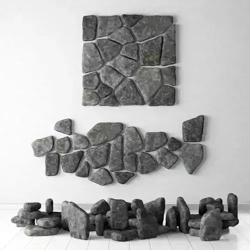 Collection stone chip 3D model