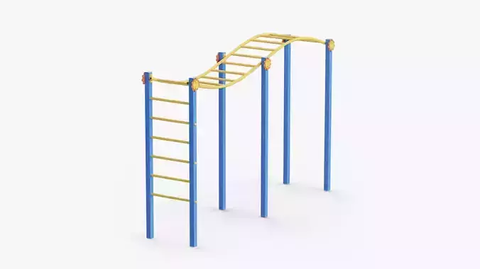 Monkey Bars Wave 01 Blue
